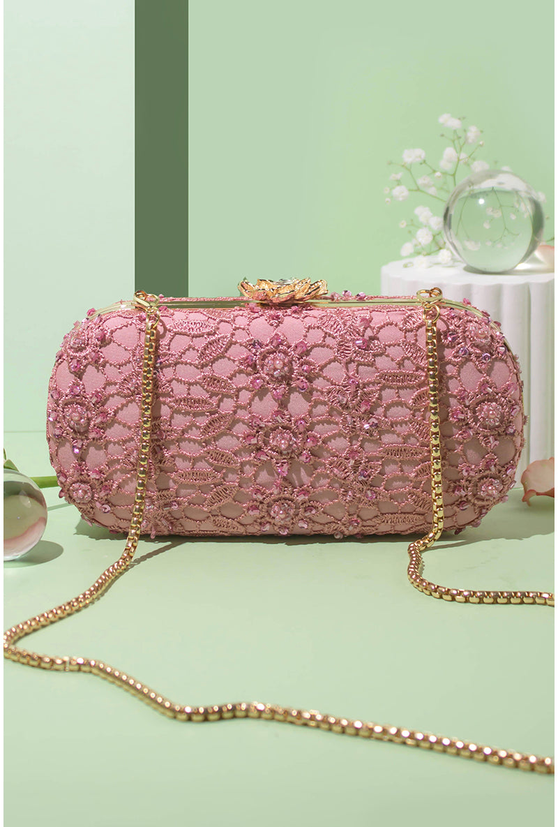 Pink clutch hotsell