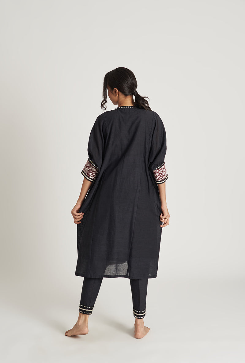 Midnight Black Kaaftan Anouk Pakizah Kurta Set