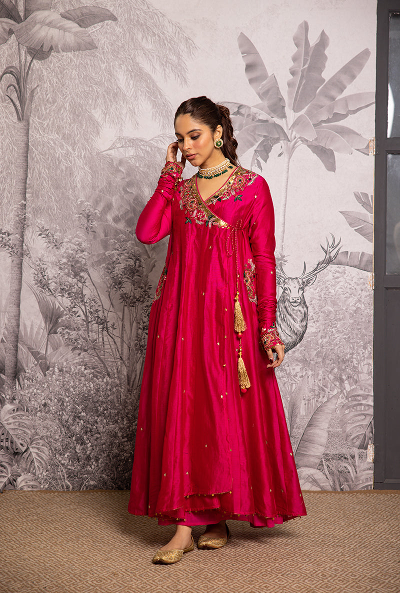 Angrakha shops anarkali suit