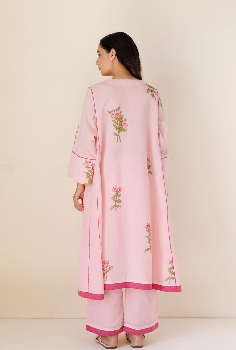 Pink Side Kali Blush Kurta Set