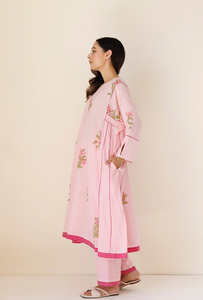 Pink Side Kali Blush Kurta Set