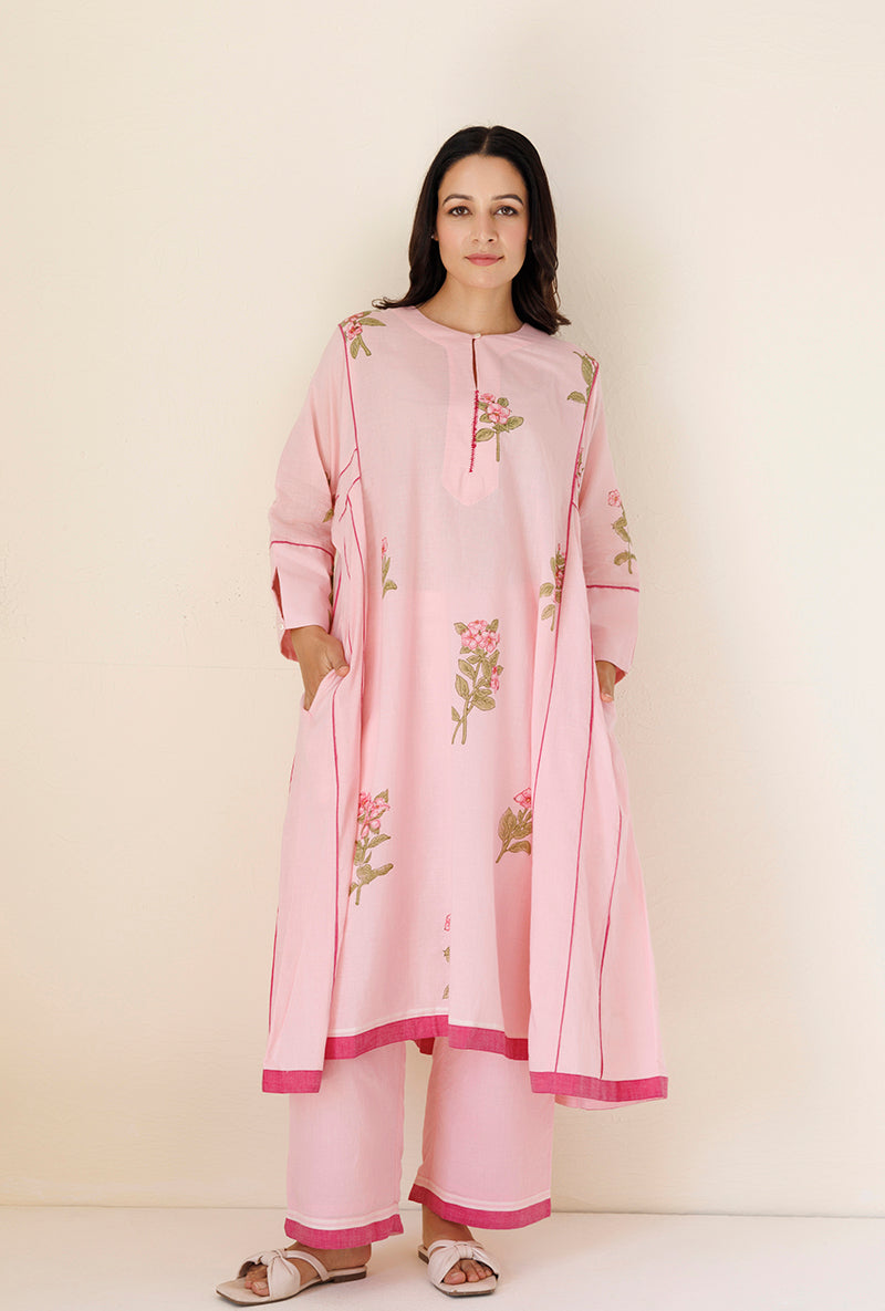 Pink Side Kali Blush Kurta Set