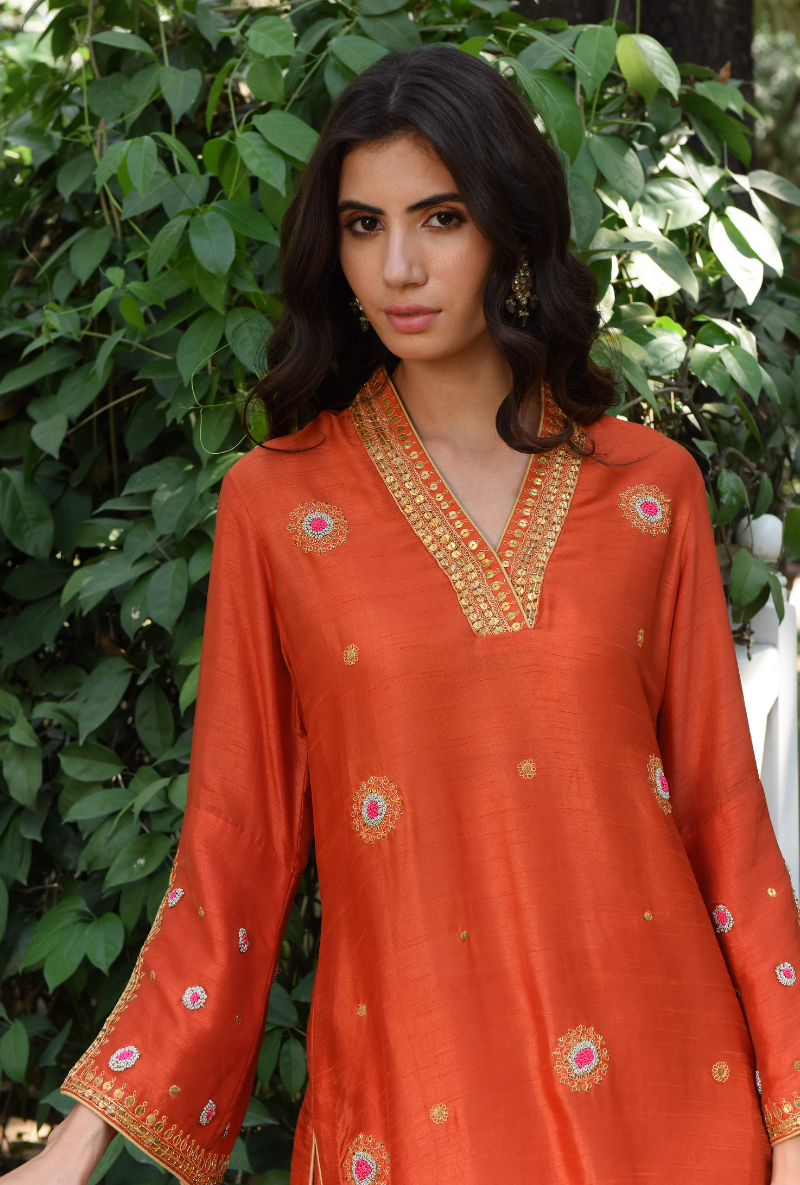 Orange Single Mandala Butti Set